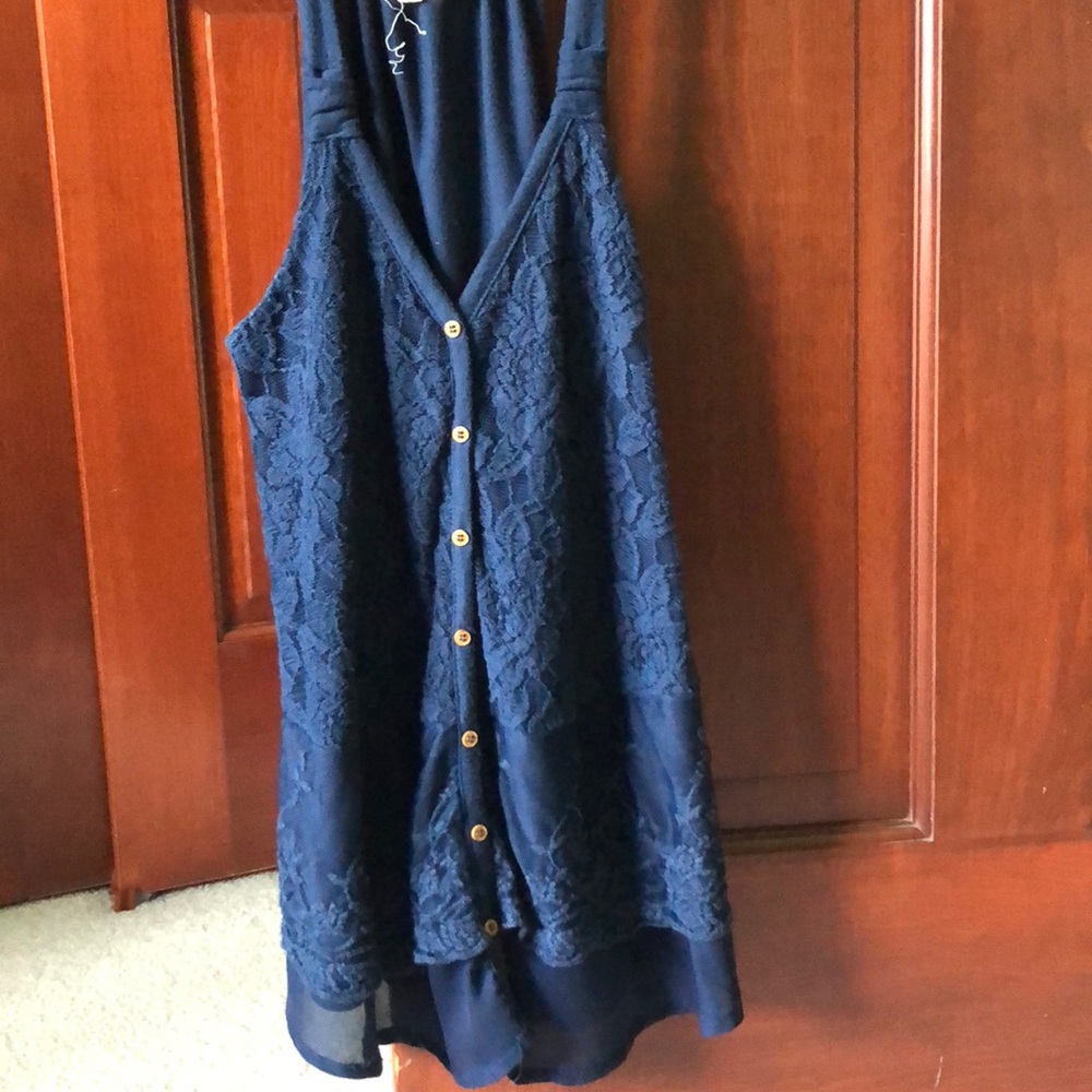 Navy tank top